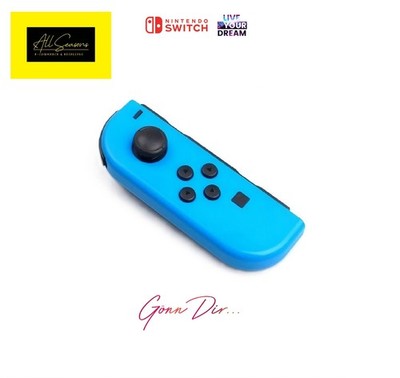 1x Original Nintendo Joy-Con Controller - Farbe: neon-blau (Links)
