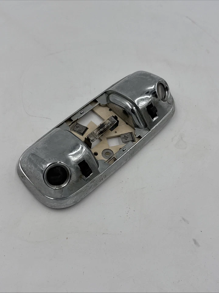 80-96 Ford F-150 F-250 F350 Bronco & More Overhead Chrome Dome Light HAS PITTING - Image 2 of 4