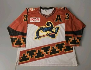 New Mexico Scorpions Game Worn Hockey Jersey Eric Ricard #3 