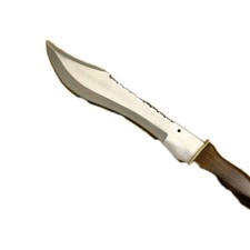 Jungle Bowie Hunting Knife With Black Leather Sheath