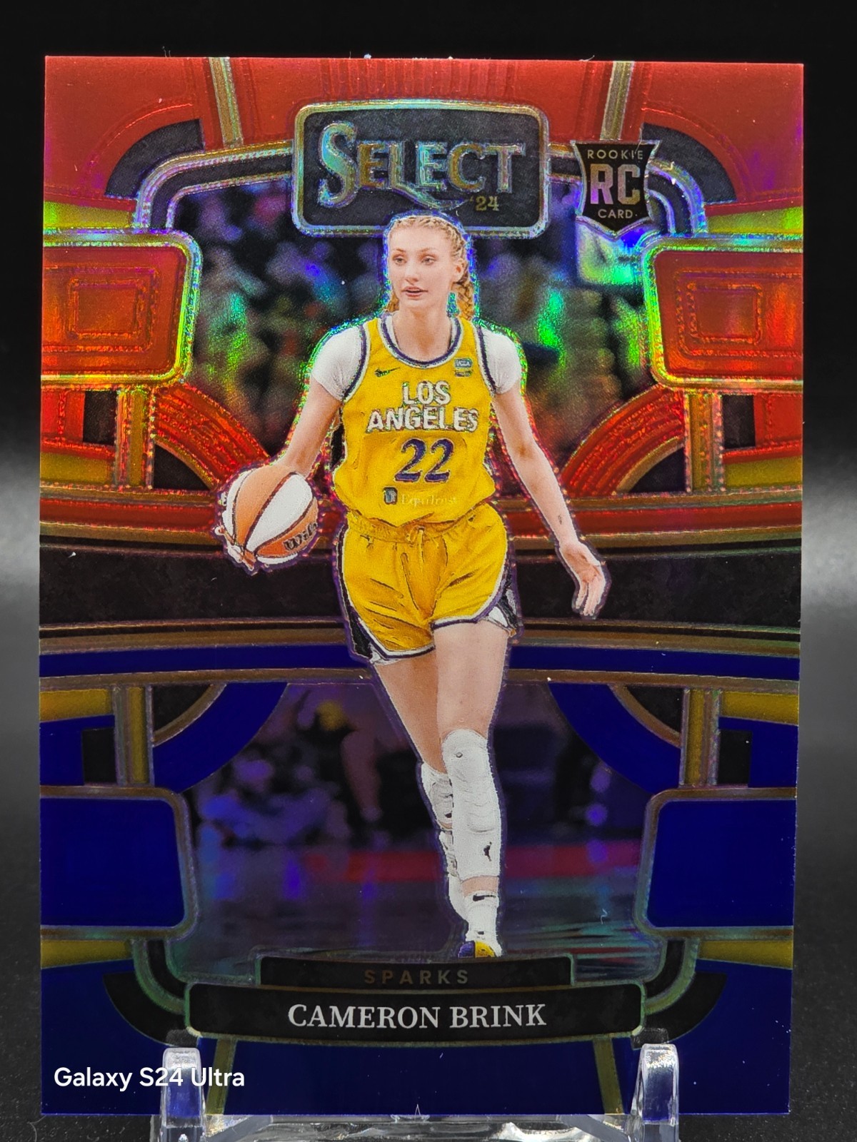 2024 Panini Select WNBA - Concourse Cameron Brink RC #56 Red & Blue Prizm /399