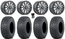 ITP SD10 Bdlk 15" Wheels Gy 32" Terra Hook Tires Polaris Ranger 1500 & Xpedition