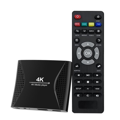 ACEMAX 4K Digital Signage Media Player   Auto Play & Loop USB Videos, Black 
