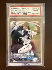 2020 Bowman Draft #GOG-MM Max Meyer Glimpses of Greatness PSA 10