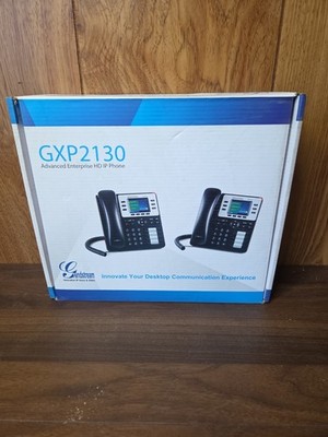 Grandstream GXP2130 3 Line Enterprise HD IP Phone Black New Open Box