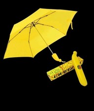 Novelty UM-Banana Folding Yellow Umbrella Sun Or Rain Protection W Banana Case