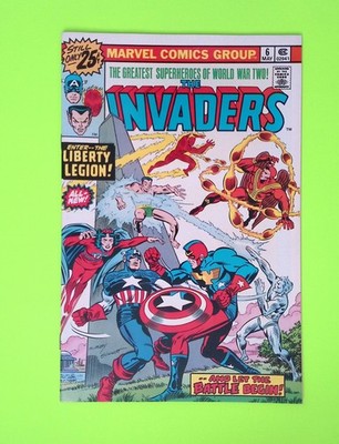 Invaders #6 Vol. 1 1976 Marvel Comics Mid Grade Comic Book SD23-225