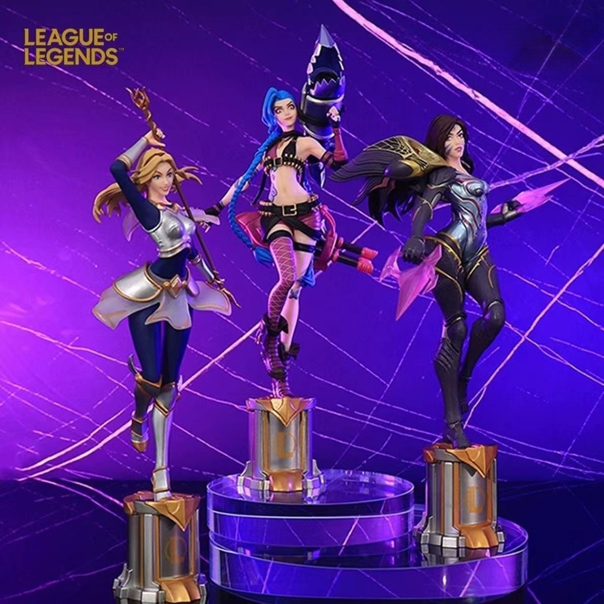League of Legends LOL Jinx Lux Kaisa Pen Figure Luxanna Crownguard