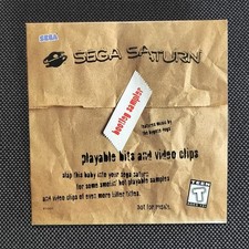 Sega Saturn Bootleg Sampler Demo Disc (1995) Complete With Sleeve LN