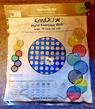 CanDo Hand Exercise Web for Hands Wrists LATEX FREE 14" LARGE / HEAVY / BLUE