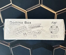 Domino Game Set of 28 Double 6  A Design Plus Dominx Box Magnetic Box