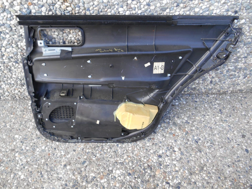 82901 6P000 97-01 INFINITI Q45 LEFT REAR DRIVER SIDE BLACK LEATHER #TOP3 D - Image 3 of 4