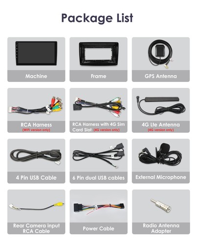 Carplay per Fiat Panda 2003-2012 Android 13 autoradio GPS NAVI SAT BT 4G LTE DSP - Foto 22 di 24