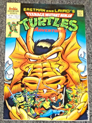 1992 ARCHIE TEENAGE MUTANT NINJA TURTLES ADVENTURES 28 VF- COMIC 1st APP NINJARA
