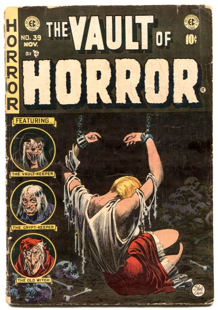 Vault Of Horror #39 1954-EC Comics-Bondage cover-GVG | eBay