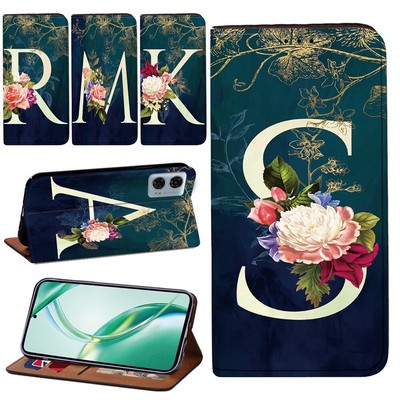 Leder Stand Cover Case passend für Motorola Moto E14/G24/G34/G35/G45/G55/G85/Edge 50