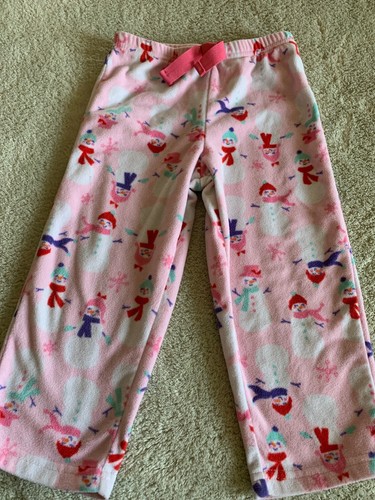 Carters Girls Pink White Snowman Purple 