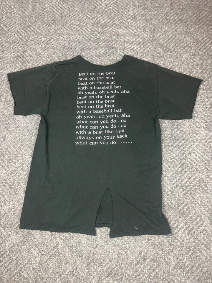 Camisa De Colección Ramones Tour 1996 Final Tour Talla XL Beat on the Brat! Thrashed Foto 4 de 4