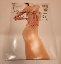 Hanes Smooth Illusions Pantyhose Contouring Leg Sz EF Barely Black Style 644