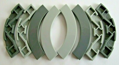 LEGO Tile 4x4 or 3x3 Curved Corner (Packs of 4) - Choose Colour