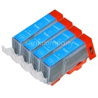 4 Canon Chip CLI-521 Cyan Blau Ip 3600 Ip 4600 Ip 4700 Mp 550 MP980 MP990 Neu