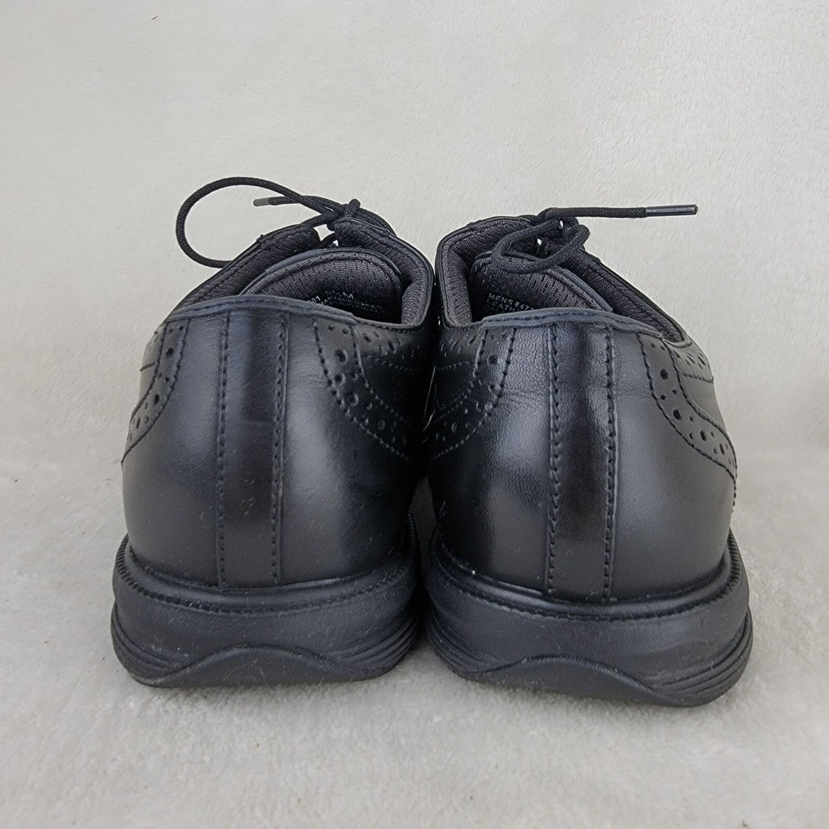 Nunn Bush Mens Comfort Gel Slip Resistant Black Leather 