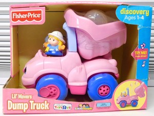 pink dump truck toy