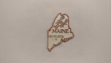 Imán de goma para refrigerador vintage del estado de Maine