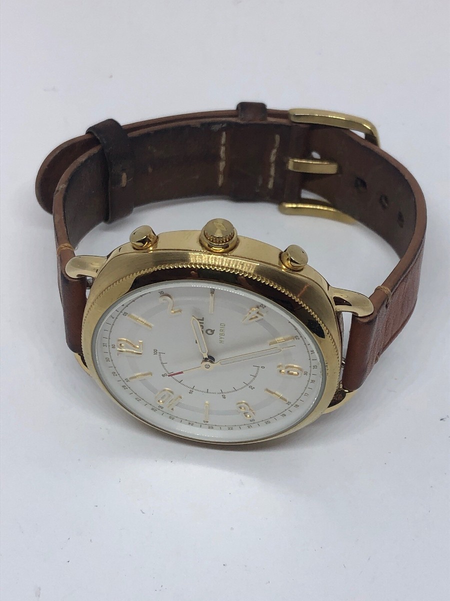 Fossil Q FTW1201 Women Brown Leather Analog Silver Dial Fossil Q FTW1201 Women Brown Leather Analog Silver Dial