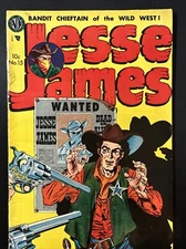 Jesse James #15 1953 Avon Black Bart. Pre Code Golden Age Western Very Good