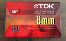 TDK 120MP 8mm 120 Minute Premium Camcorder Video Tape New  Sealed