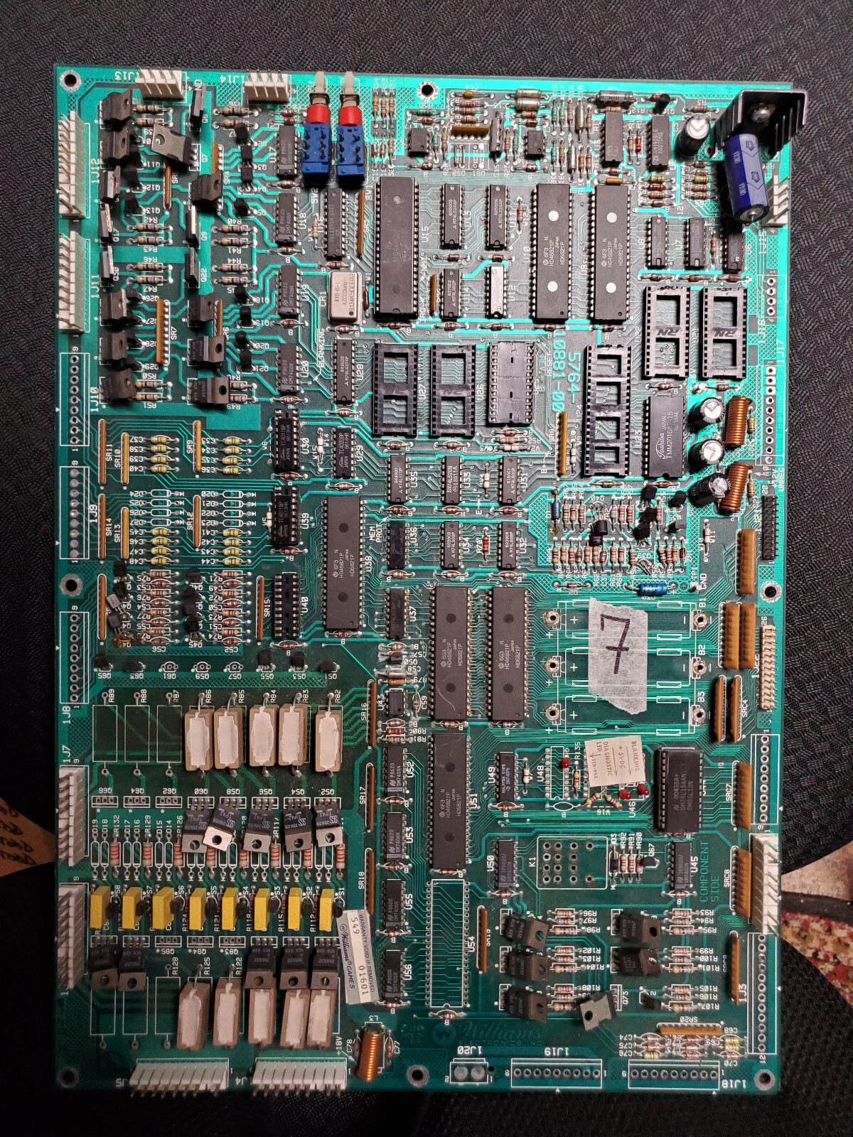 Williams PINBALL MACHINE System 11 PCB For Parts Or Repair NOT WORKING