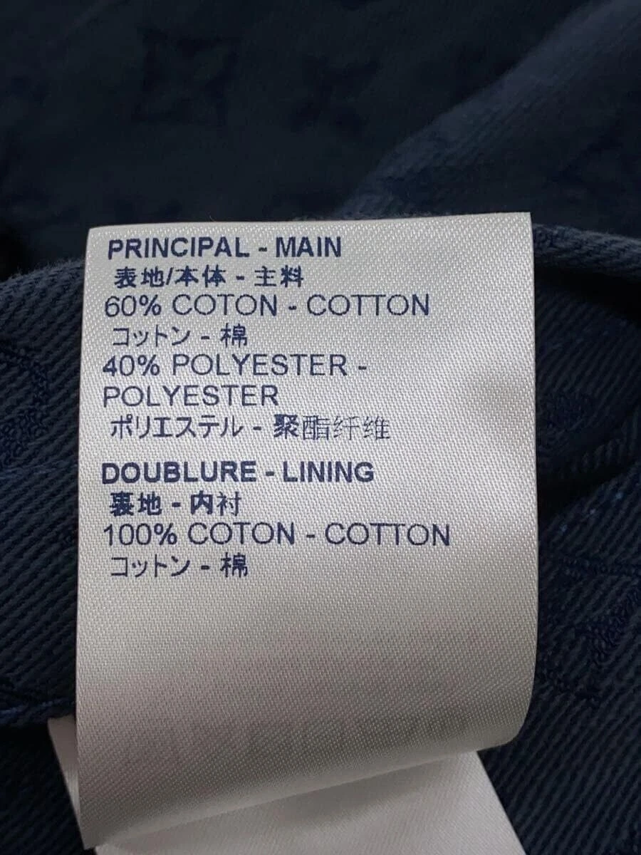 LOUIS VUITTON（LV） Giacca denim LOUIS VUITTON altro monogramma 48 cotone blu navy modello totale usata