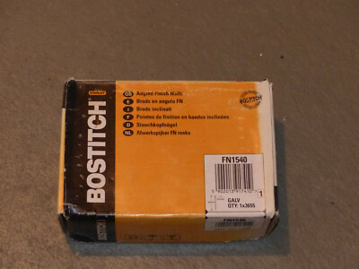 Bostitch FN1540 64mm Angled Finish Nails 15 Gauge Galvanised (3655) Neu