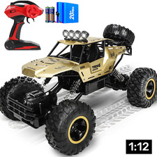 1:12 Scale 4WD Remote Control Monster Truck for Kids and Adults - Gold
