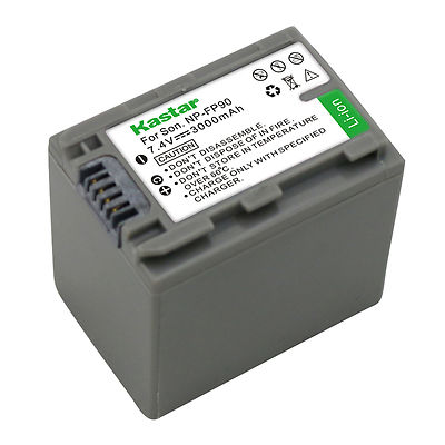 1x Kastar Battery for Sony NP-FP90 FP91 DCR-SR100 HDR-HC3 HDV