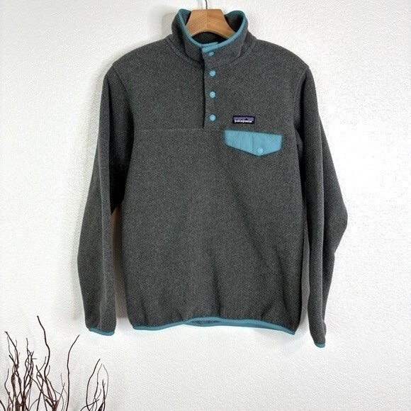 PATAGONIA Synchilla Snap-T Fleece Pullover Gray Women's XS | eBay