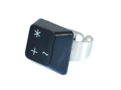 Tastaturring PC Zeichen Plus Stern Taste Ring Miniblings Computer Tastatur Taste - Bild 1 von 4
