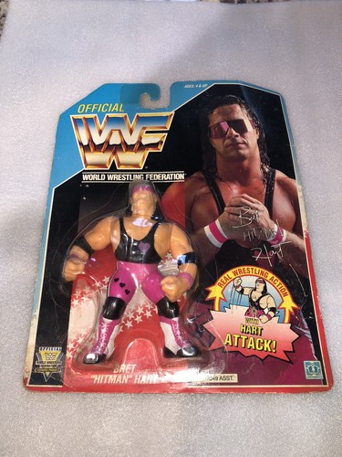 WWF Hasbro Series 4 Hitman Bret Hart 1992 Wrestlin...