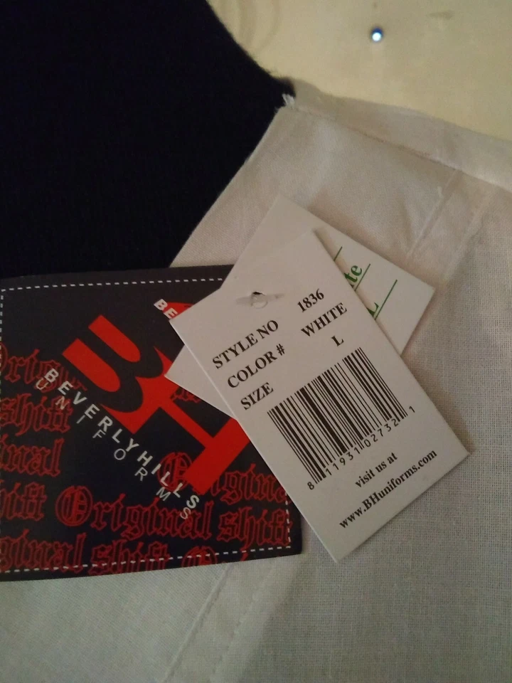 Beverly Hills Uniforms - Style #1836 White Various sizes - Imagem 3 de 4