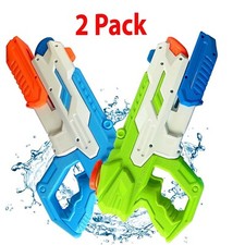 Water Gun for Kids Blaster Guns 2 Pack teen adult Outdoor Pool Beach Squirt Gun