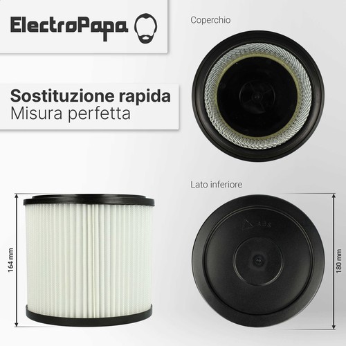 2 filtri per Parkside PNTS 30 / 8 E PNTS 1300(A1) PNTS 1300 - Foto 4 di 7