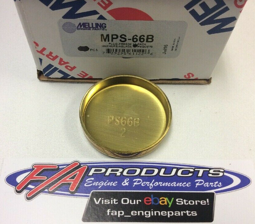 Melling MPS-66B 2" BRASS Shallow Engine Expansion Plug Cup Freeze Out Plugs