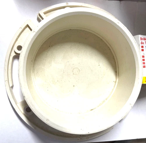 7" O.D. PlumbBest PVC Toilet Flange With Knockout,  Fits Over 4 Pipe Dusty - Picture 2 of 3