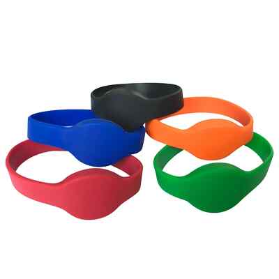 RFID Wristband 125Khz EM4100 TK4100 ID Silicone Bracelet  Dia 60mm ( 100 pack)
