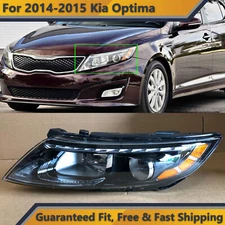 Halogen Headlight w/ LED DRL Accent Bar for 2014 2015 Kia Optima Driver Bulb