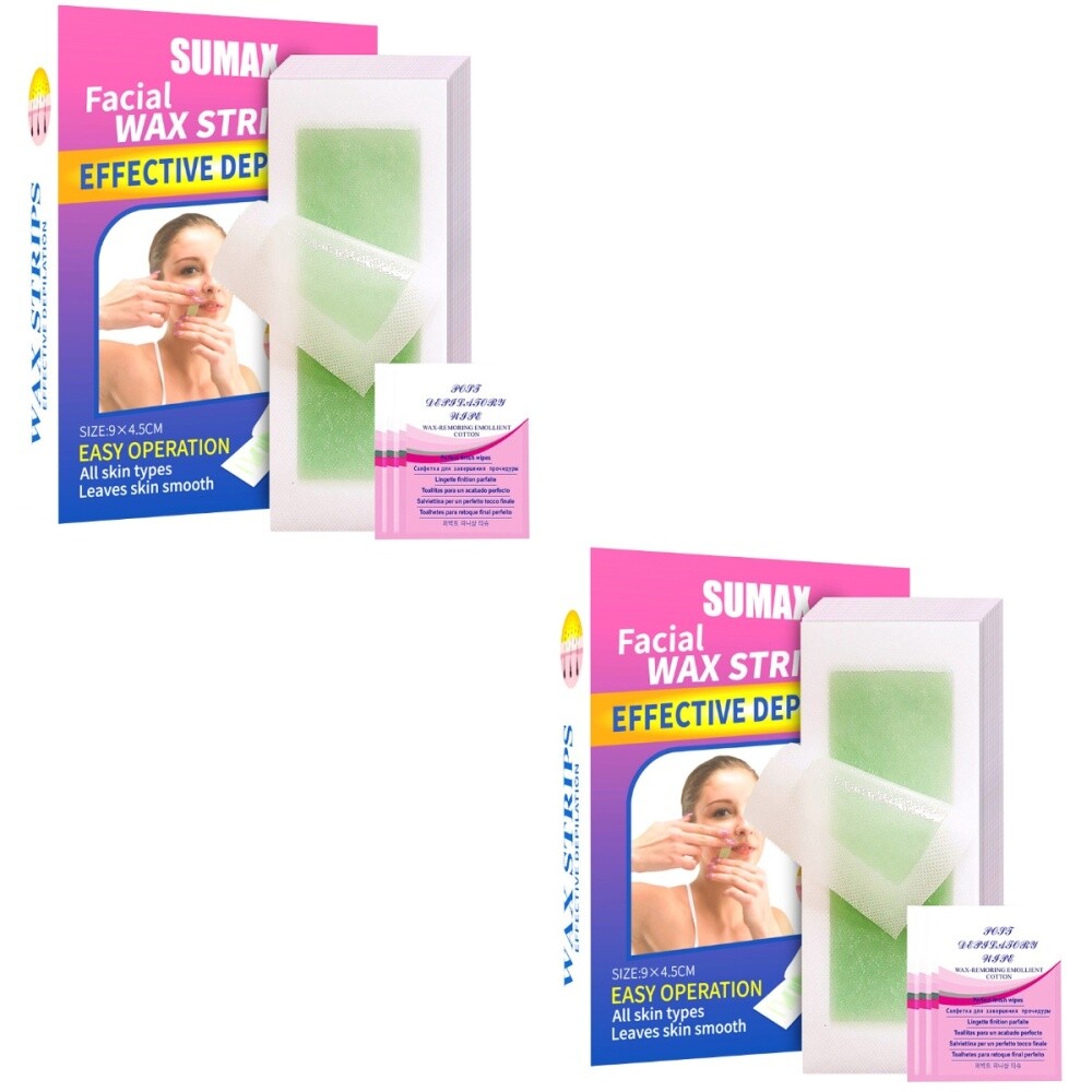 Body Hair Removing Kit Wax Paper Strip Sheet Facial Hair Removal For