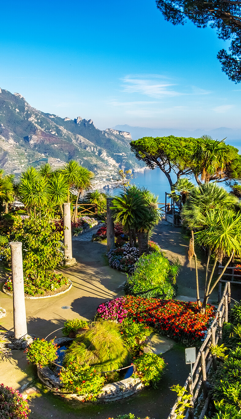 Fotomural TERRAZA JARDÍN DE FIELTRO (5397SL) - Mural vertical parque tropical XXL
