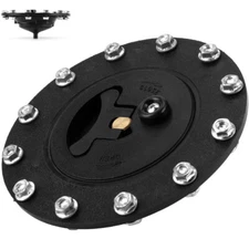 Universal Fuel Cell Gas Tank Filler Cap Twist Filler Plate Fittings + 12 Bolts