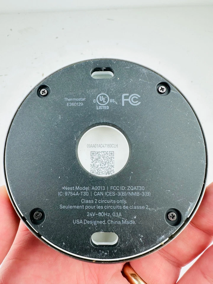 Google Nest Smart Learning Thermostat Model A0013 - Image 2 of 2